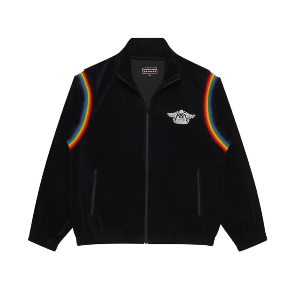 Supreme x Hysteric Glamor Black - Rainbow Zip up Jacket Mens Large L